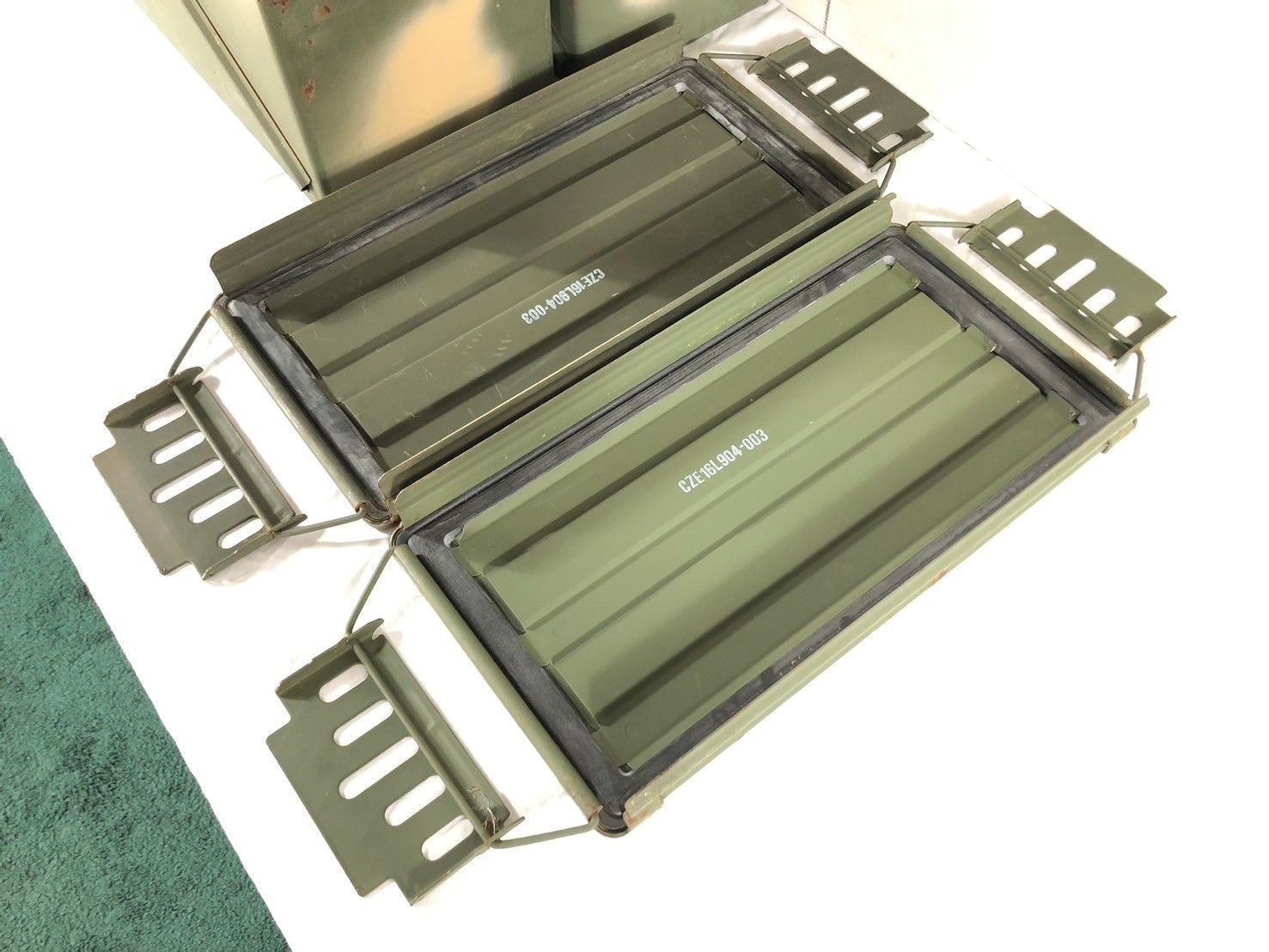 米軍放出品】 ミリタリー アンモボックス アンモ缶 2個 工具箱