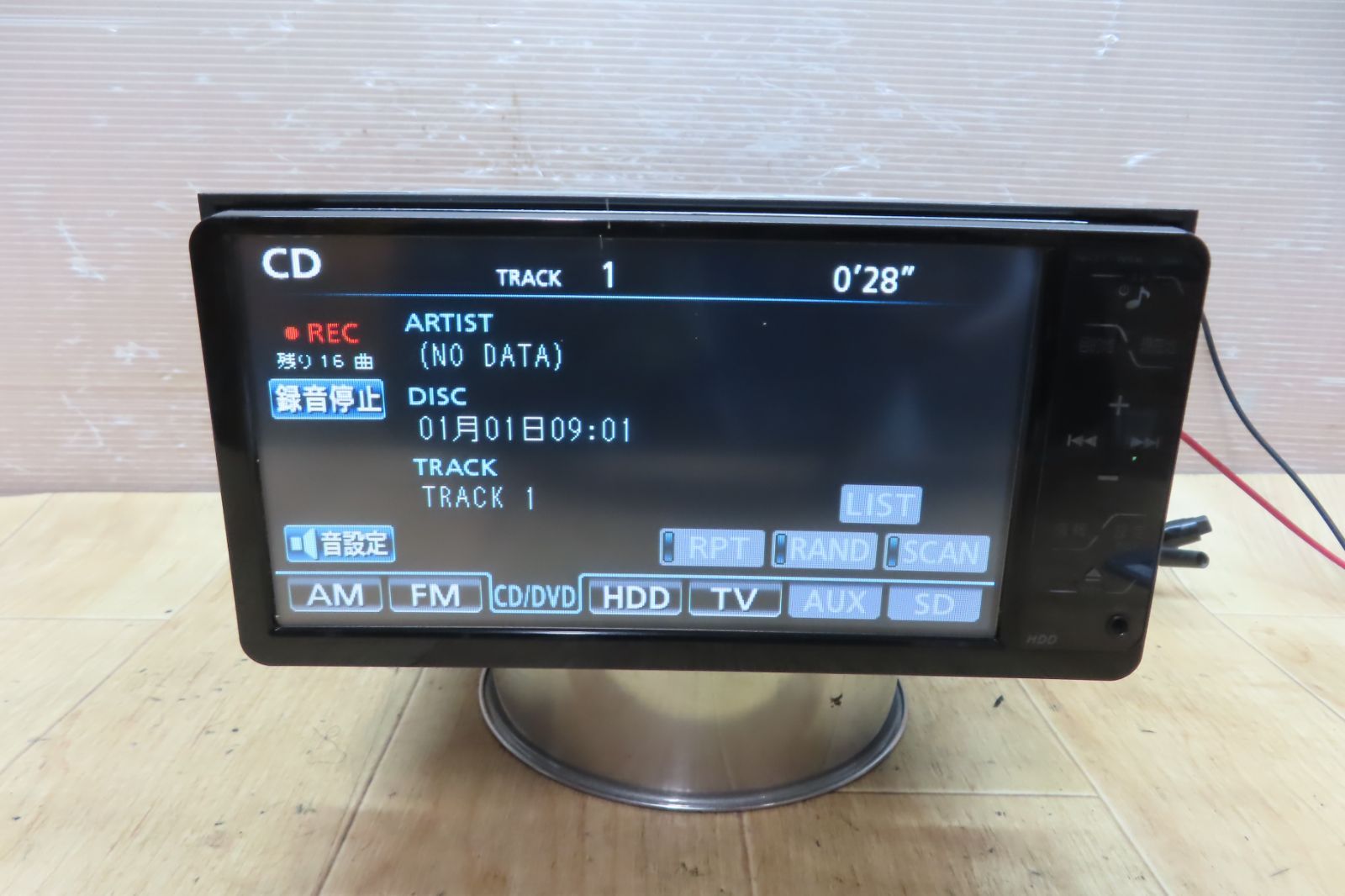 動作保証付☆F1477/トヨタ純正 NHZT-W58 HDDナビ 地図2014年 地デジTV 