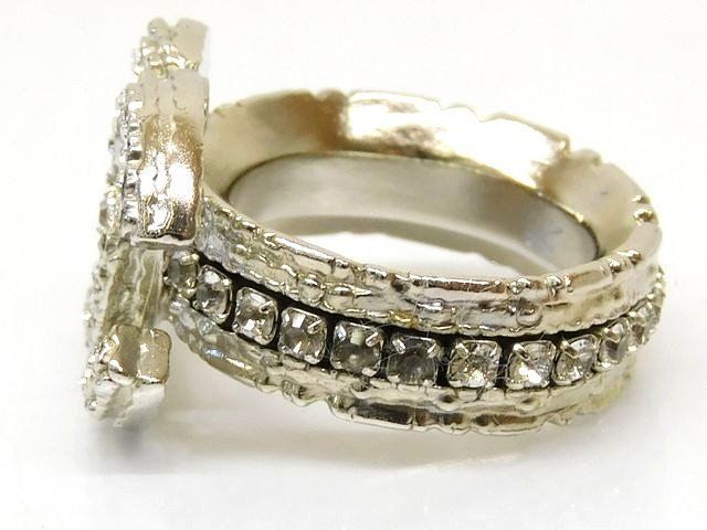 CHANEL シャネル リング 指輪 ココマーク #12 シルバーカラー シャネル 99A ココマーク リング シルバー 12号 ヴィンテージ