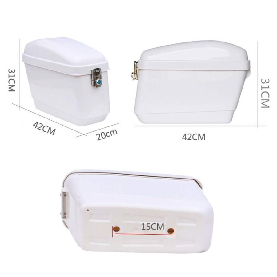 ユニバーサルバイクサイドボックス 工具収納コンパートメントの荷物