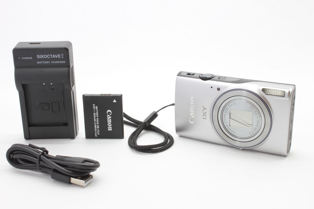 S*s様 Canon IXY 640 デジカメ シルバー 動作品 充電器 ケース 動作美品】キャノン Canon IXY 640 シルバー 動作確認済