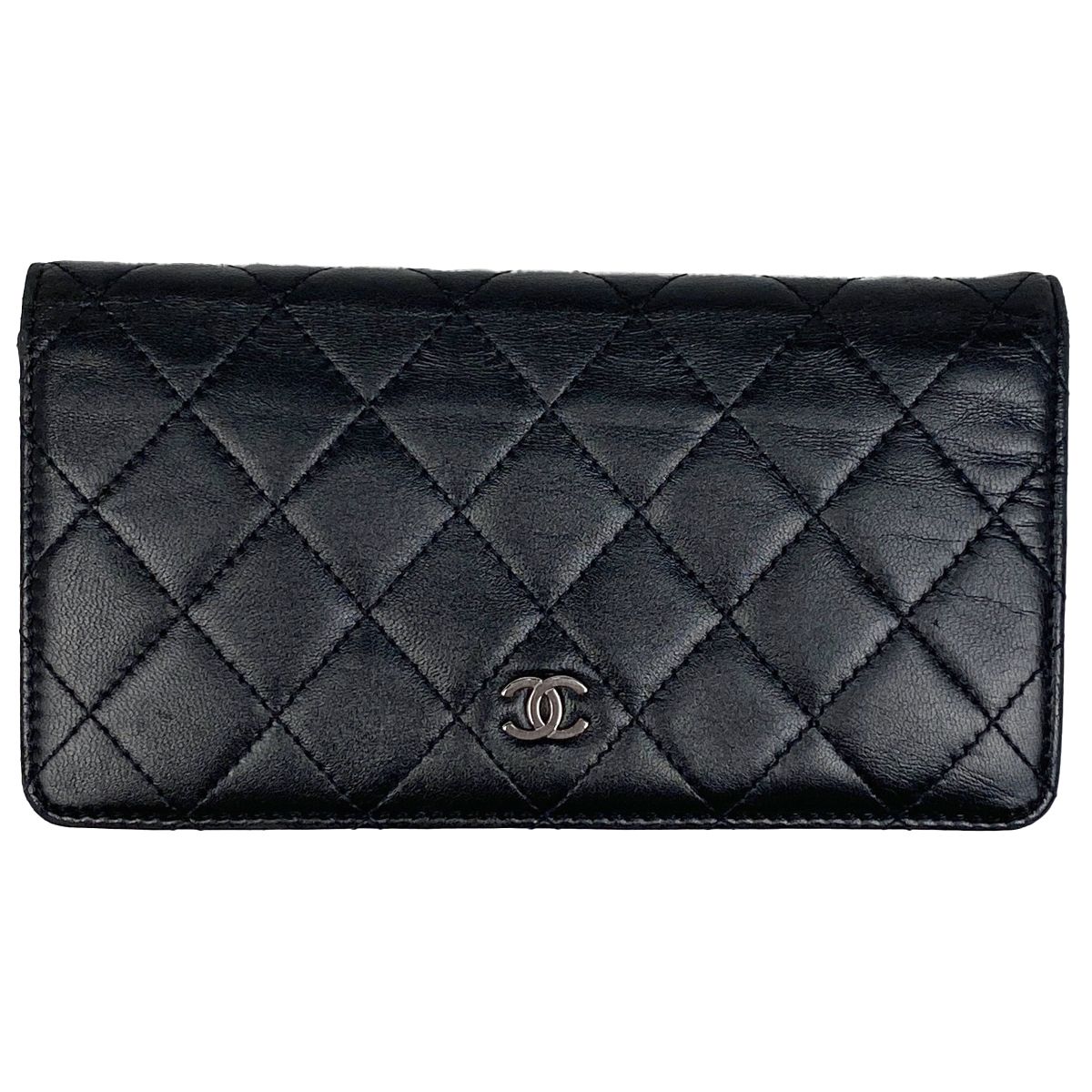 シャネル CHANEL ココマーク 二つ折り 長財布 マトラッセ 長財布 
