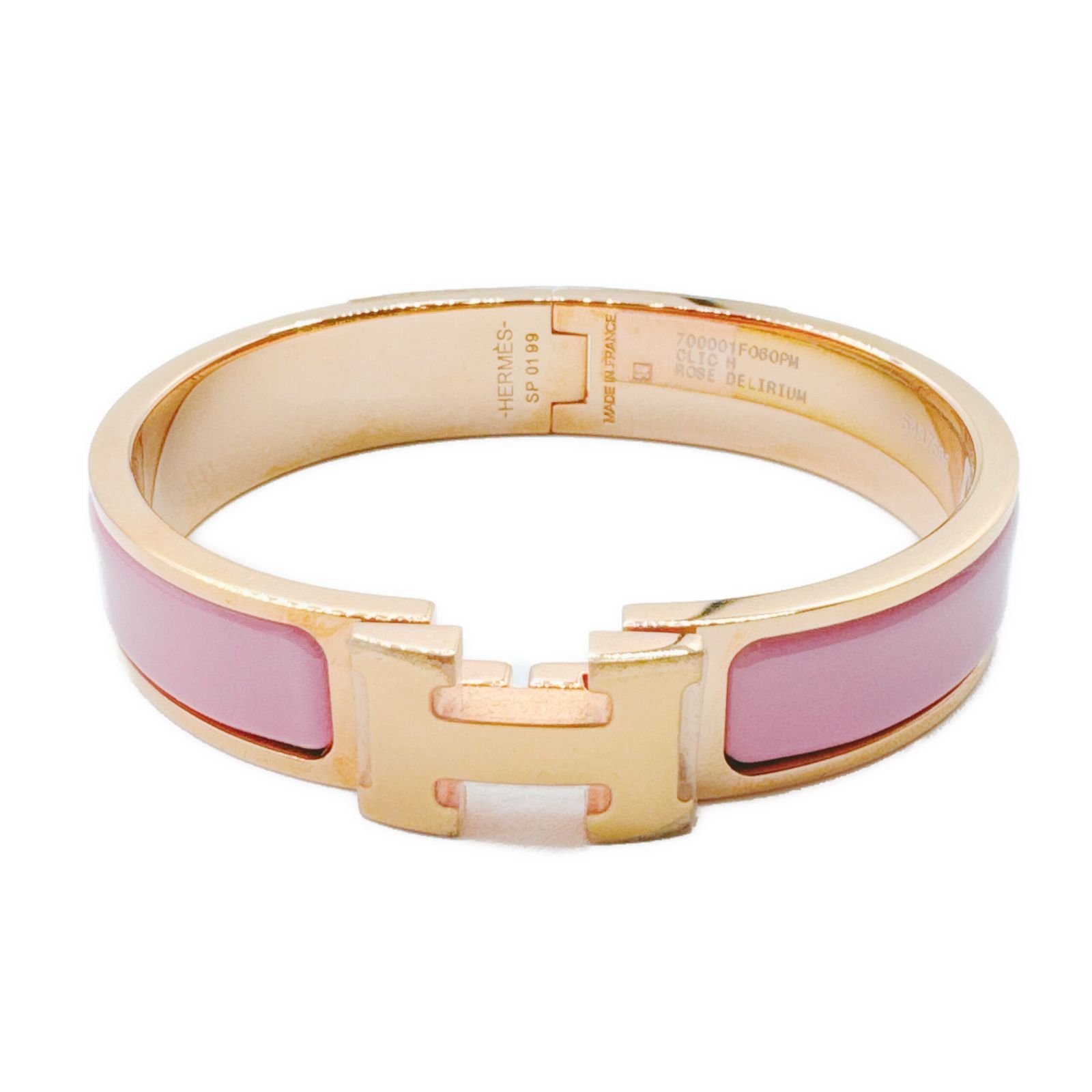 HERMES エルメス クリッククラック PM バングル ピンク ゴールド クリッククラックPM バングル ブレスレット ピンクゴールド金具