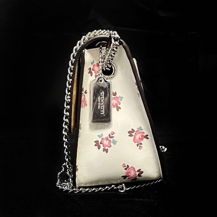 COACH コーチ 28184 フラワーモチーフ チェーンショルダーバッグ 