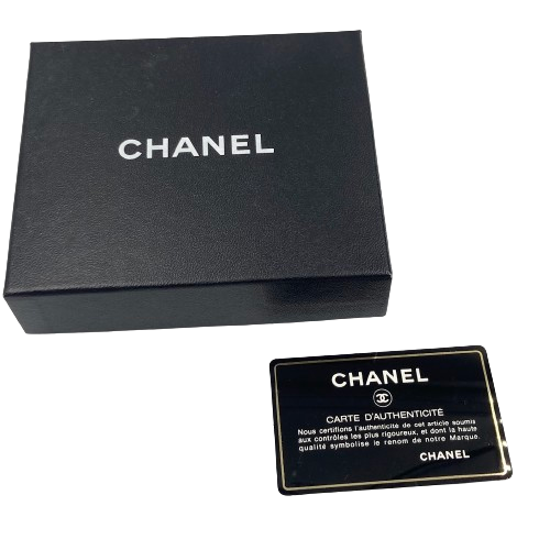 CHANEL　シャネル　折り財布　オレンジ　ココマーク　ゴールド金具　Wホック