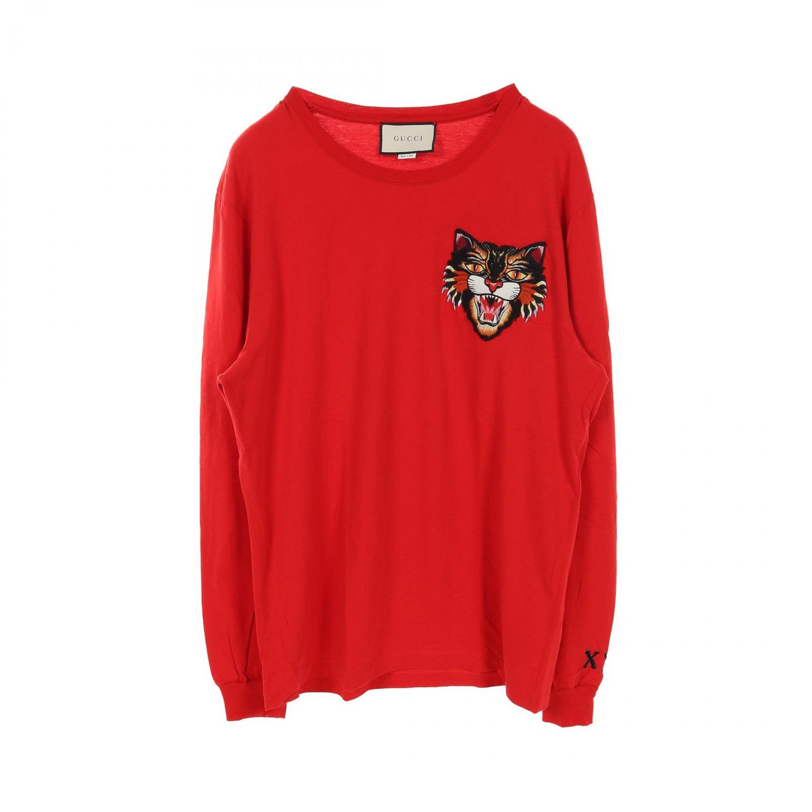 グッチ アングリーキャット アップリケ カットソー