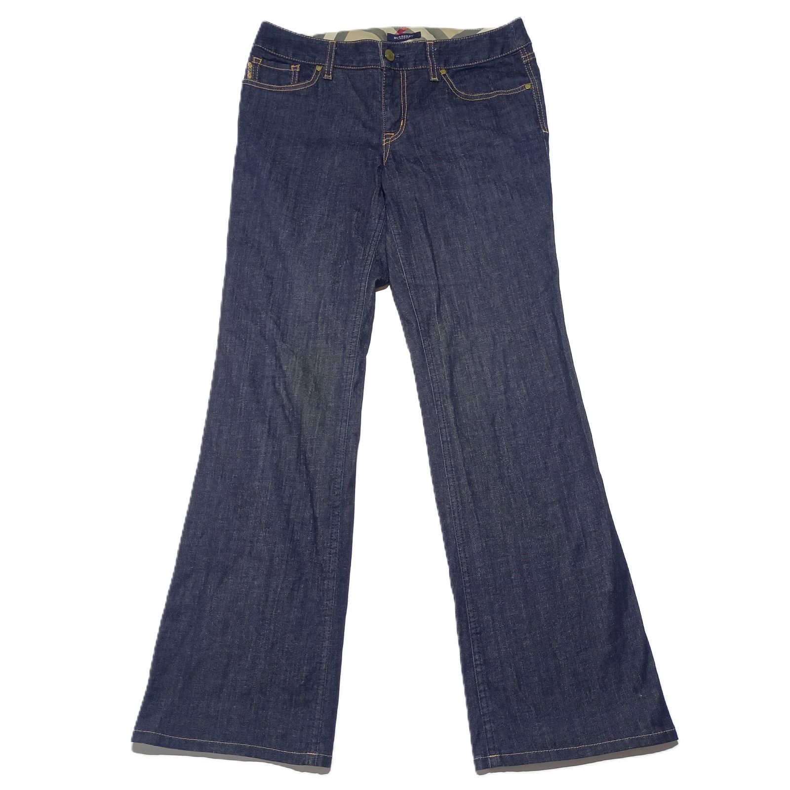 デニム・ジーパン Burberry Blue Cotton Jeans Burberry Vintage Blue Straight Leg Cotton Denim Jeans, Waist