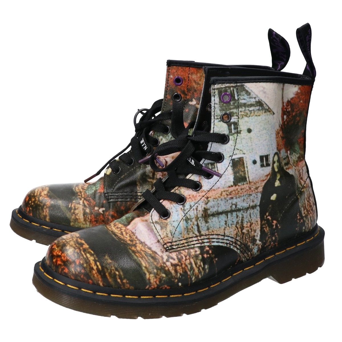 Dr.Martens ドクターマーチン x BLACK SABBATH ブラック・サバス 【新品同様】26315102 AW006 1460 8 ホール ブーツ UK9 - メルカリ