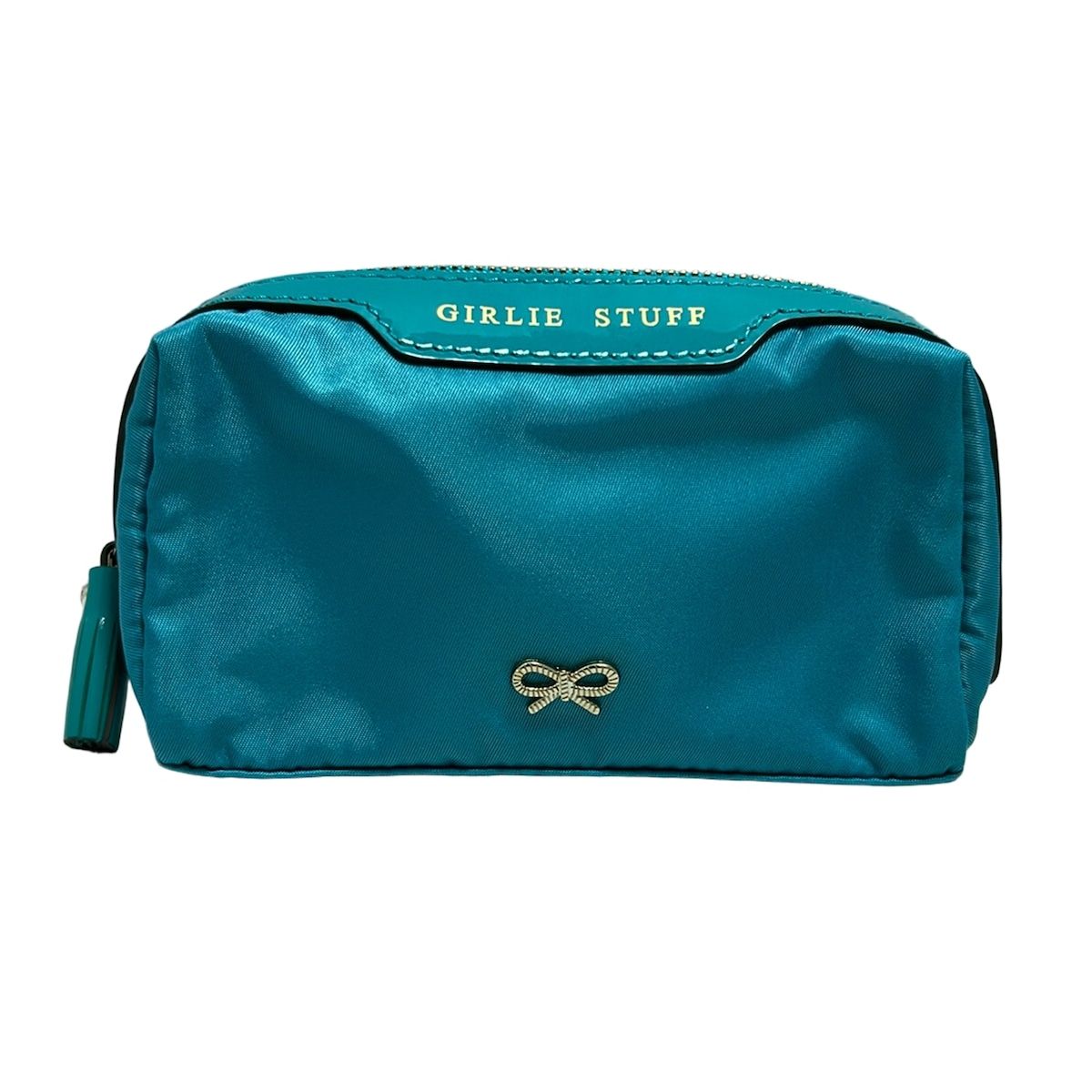 Anya Hindmarch アニヤハインドマーチ ポーチ - ブルーグリーン レザー