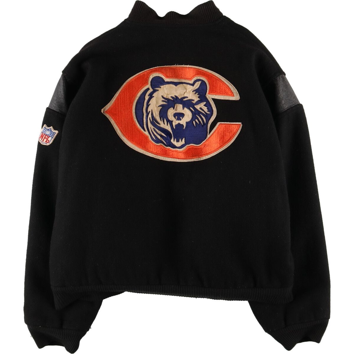 古着 NFL CHICAGO BEARS シカゴベアーズ ウールスタジャン アワードジャケット バーシティジャケット メンズXL/eaa406806