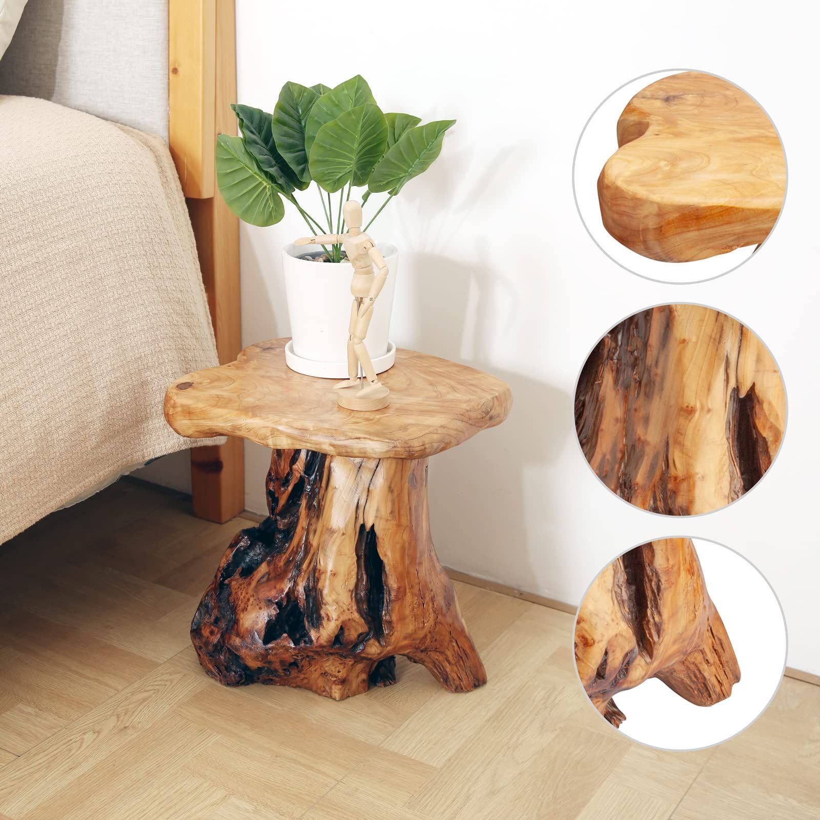 在庫セール 幅35 足置き x 花台 奥行30 x 丸椅子 高さ35 古木スツール cm 木製 無垢材 スツール 完成品