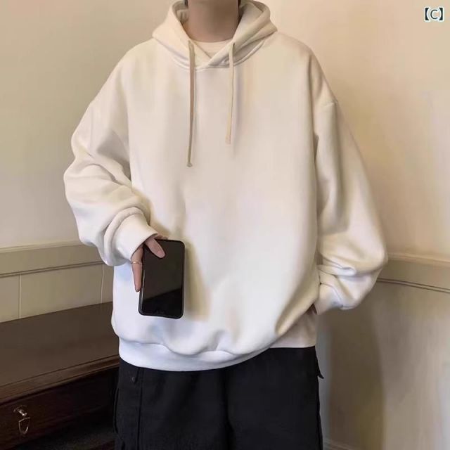 種類19：4XL 36/D：ライトグレー 秋冬 コーデ メンズ  服 シンプル ファッション オシャレ 大人 かっこいい 大きいサイズ ストリート 紳士服  ヴィンテージ フード付き スウェット シャツ ベル