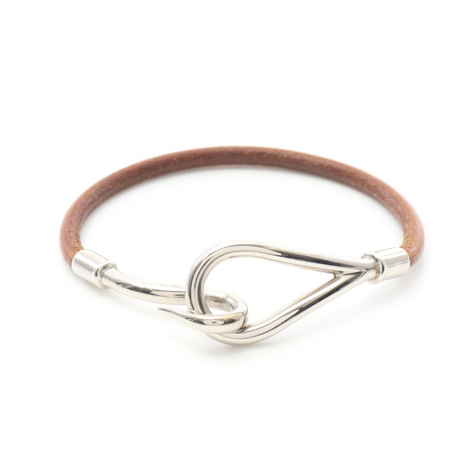 や*す様 HERMES エルメス ティレット レザー シルバーブレスレット チョ org.jpg