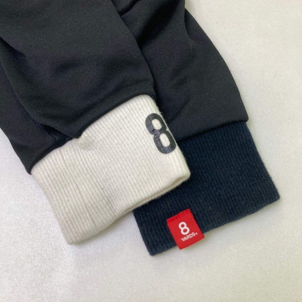 8YARDS ハチヤーズ♡ハイネック スウェット　トレーナー♡S ハチヤーズ ハイネックトレーナー 白×黒 スウェット 袖ロゴ