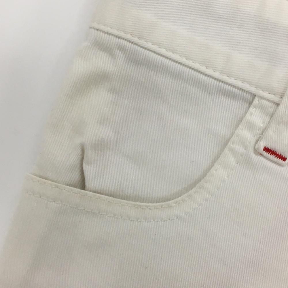 美品】マークアンドロナ ショートパンツ 白 ストレッチ スカル