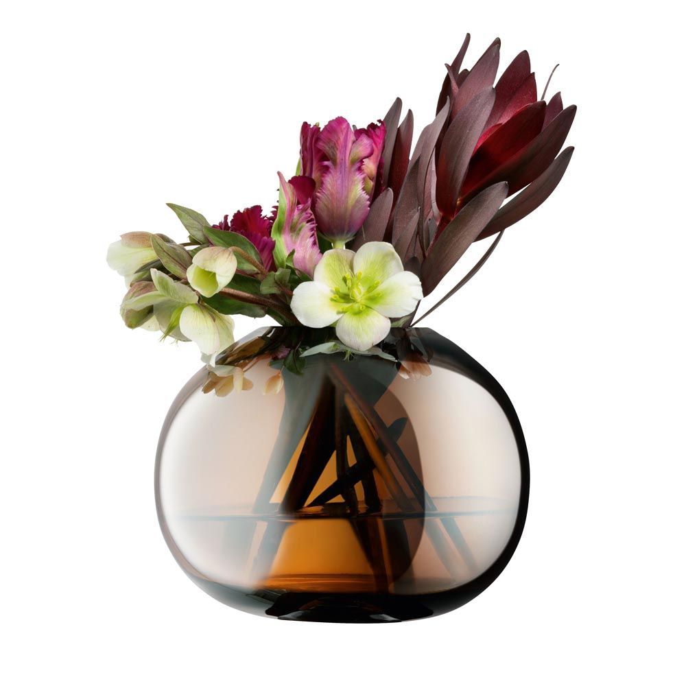 LSA EPOQUE エポック Vase G1663-13-141 アンバー H13.5cm / エルエスエー 花器 花瓶 フラワーベース