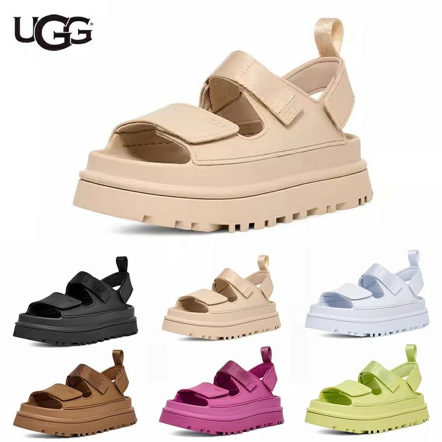 【 週末割引】UGG正規品 アグ サンダル ストラップサンダル ゴールデングロウ レディース 厚底 GOLDENGLOW 1152685