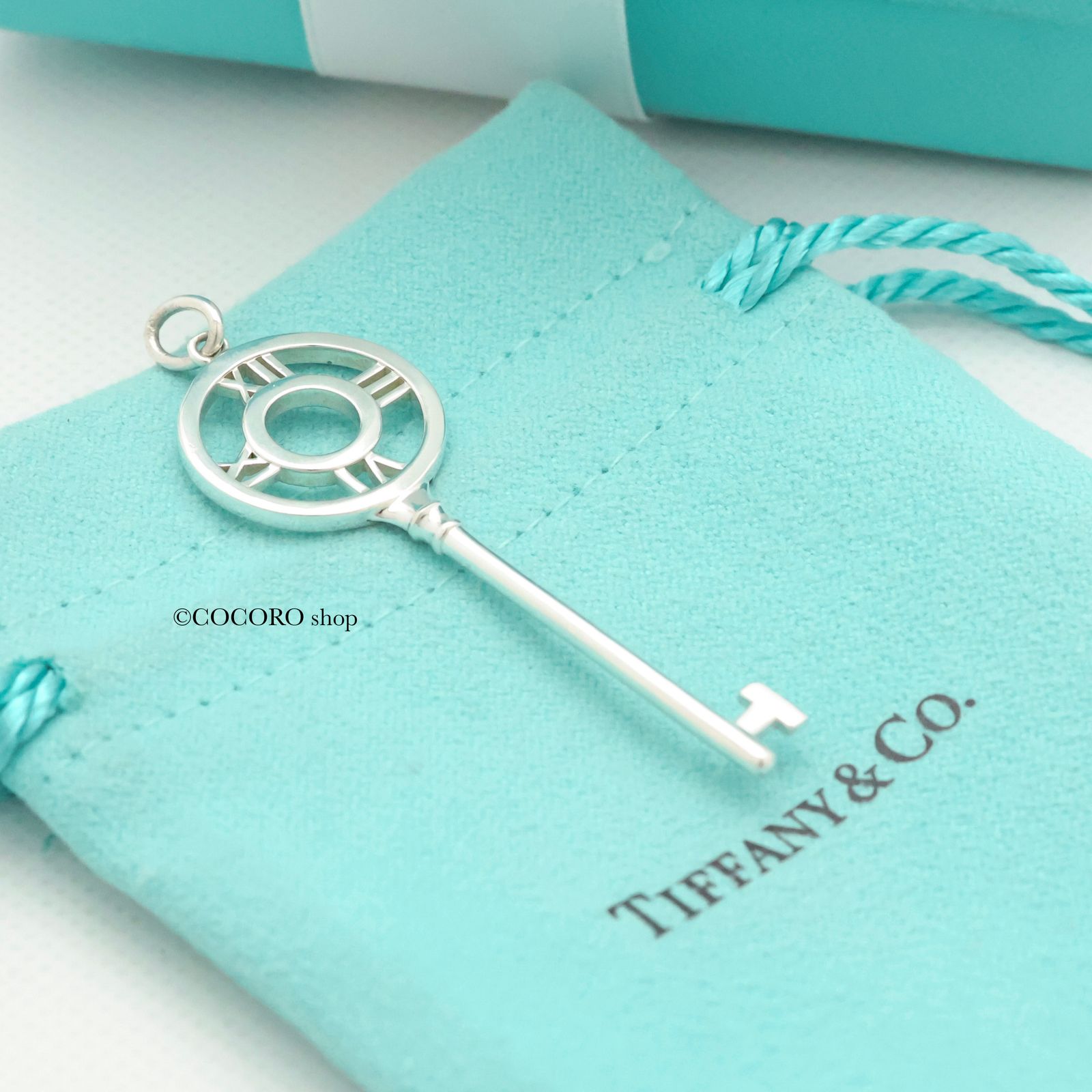 ティファニー TIFFANY-Co. オープン アトラス キー チャーム AG925