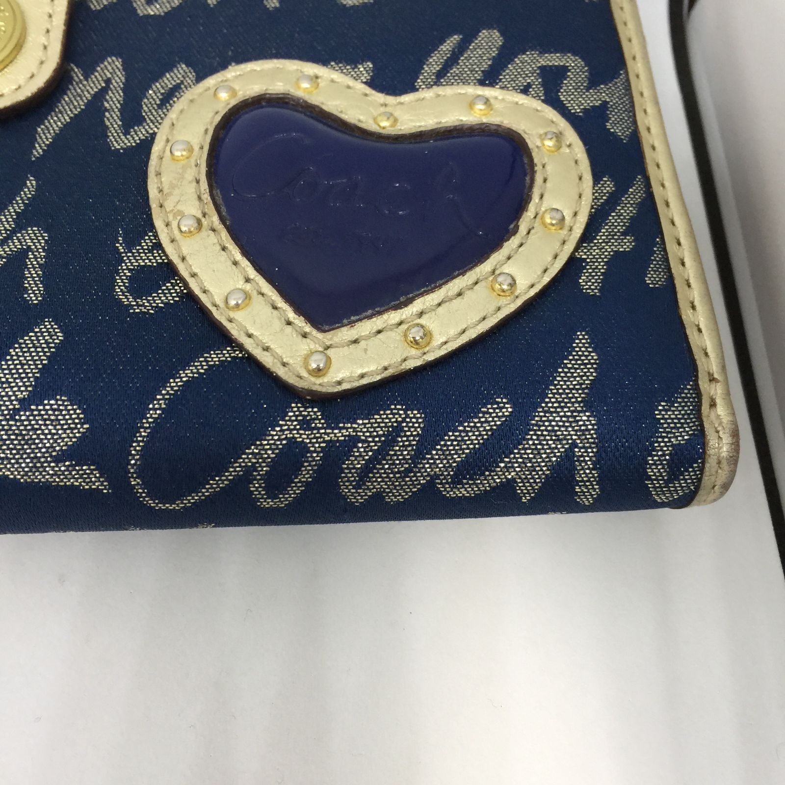 COACH 長財布 COACH コーチ ハート 45619 ラウンドファスナー長財布