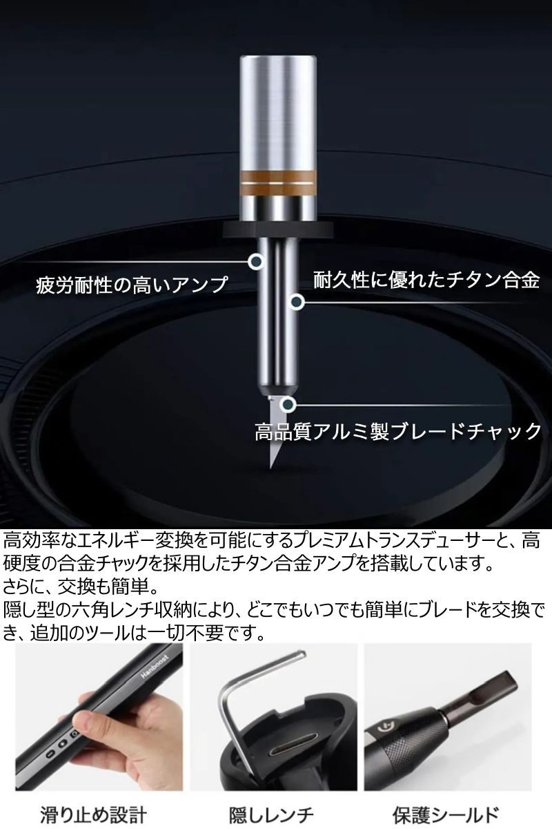 石膏など幅広素材に対応 コンパクトなコードレスでどこでも使いやすい超音波カッター