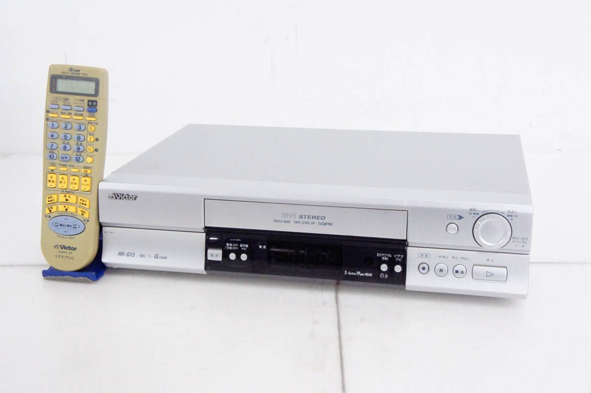 【美品】ビクター　ビデオデッキHR-B13　VHS Victor HR-B13 VHSビデオデッキ メンテナンス済み動作品 - メルカリ