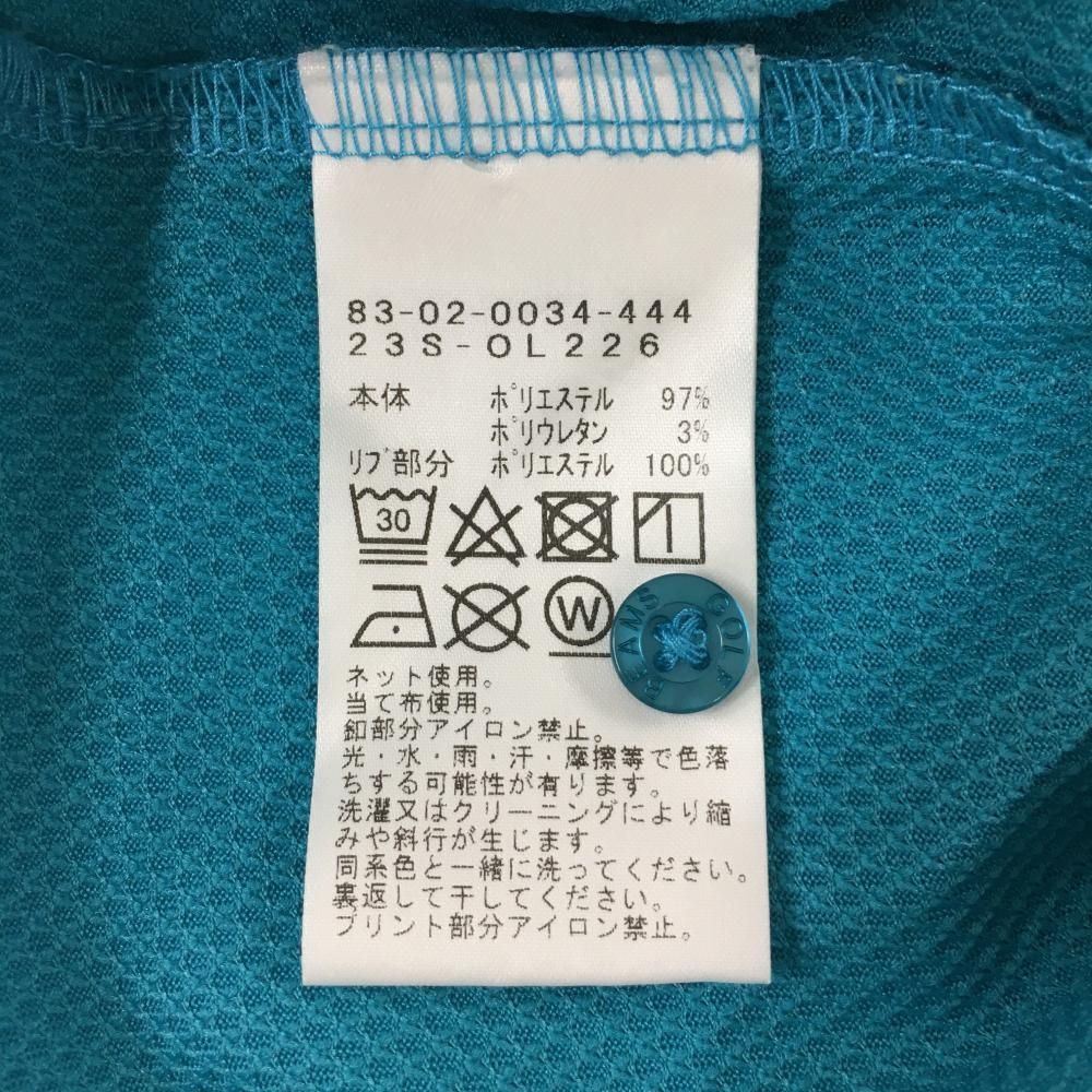 BEAMSGOLF - 【超美品】ビームスゴルフ 半袖ポロシャツ ブルーグリーン 襟裏ロゴ  レディース L ゴルフウェア 2023年モデル BEAMS GOLF 超美品】ビームスゴルフ 半袖ポロシャツ ブルーグリーン 襟裏