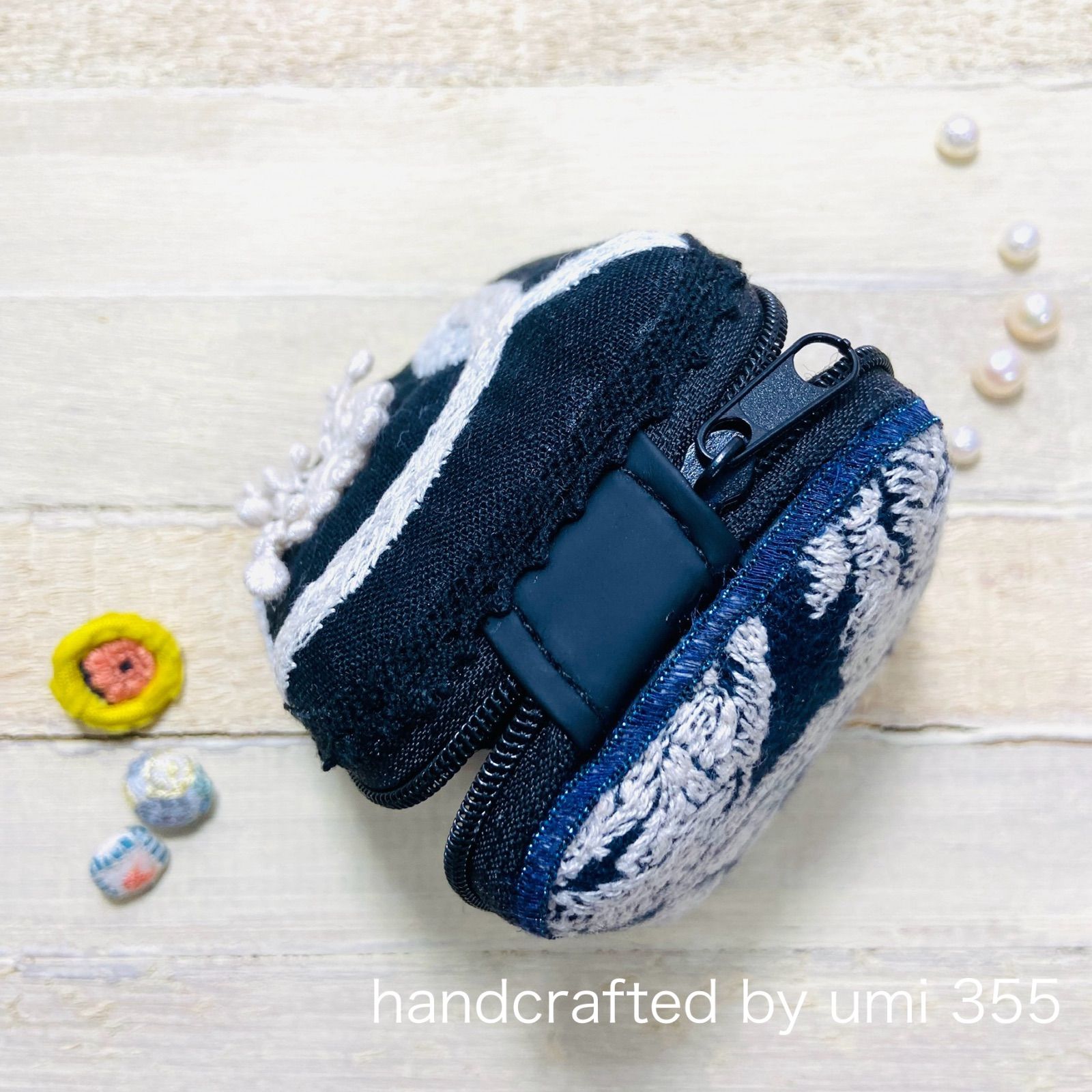 ミナペルホネン ハンドバッグring flower ブラック入学式