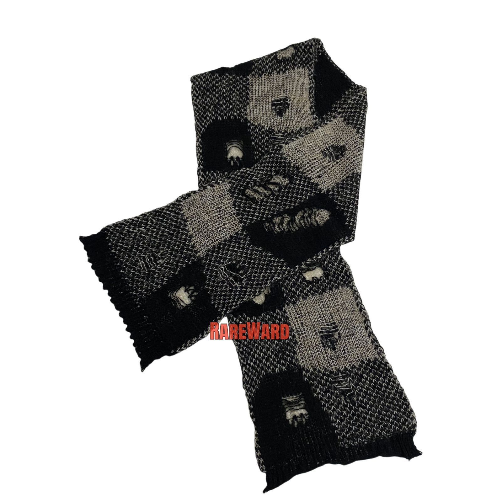 Our Legacy Black and Brown Past Scarf ジャーナル スタンダード ファッション スカーフ バンダナ グレー