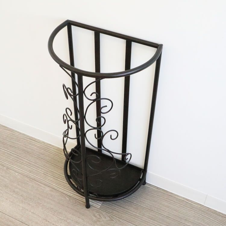 アンティーク調 アイアン傘立 アンブレラスタンド ウッド＆アイアン 玄関収納 インテリア 収納 おしゃれ かわいい