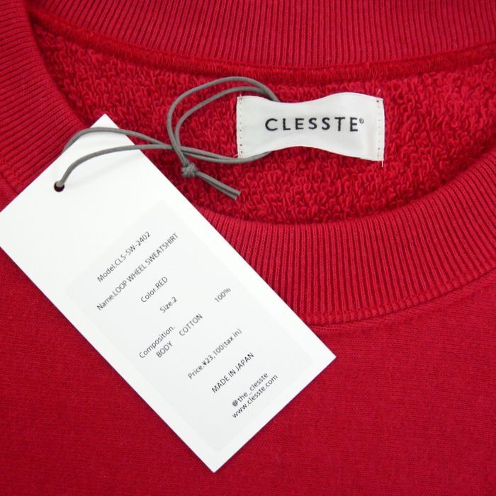 CLESSTE クレスト 国内正規 LOOP WHEEL SWEATSHIRT ループウィール 