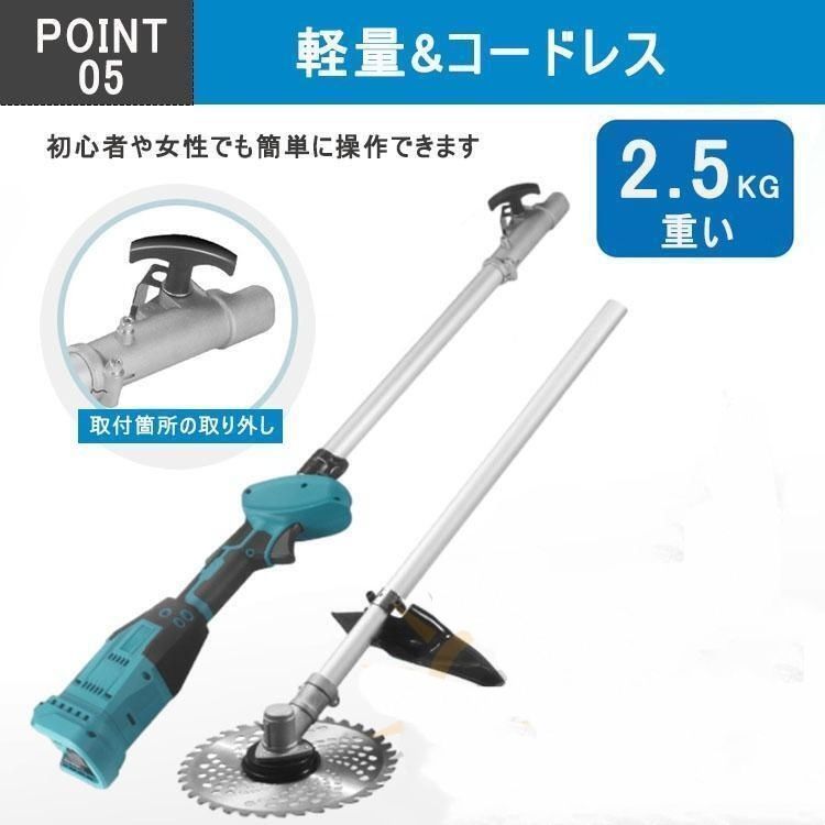 ブラシレスモータ 肩掛け付き