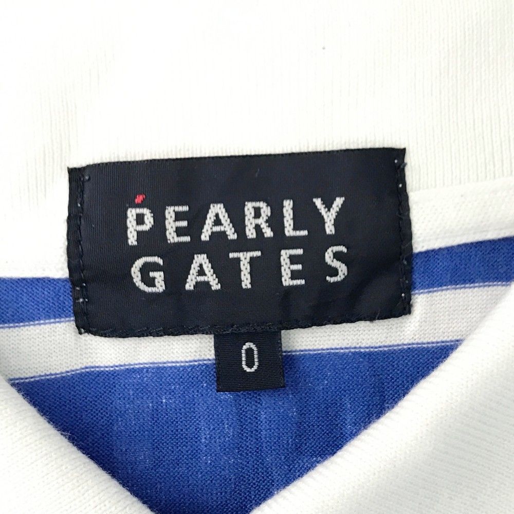 サイズ：0 PEARLY GATES パーリーゲイツ 半袖ポロシャツ ボーダー柄