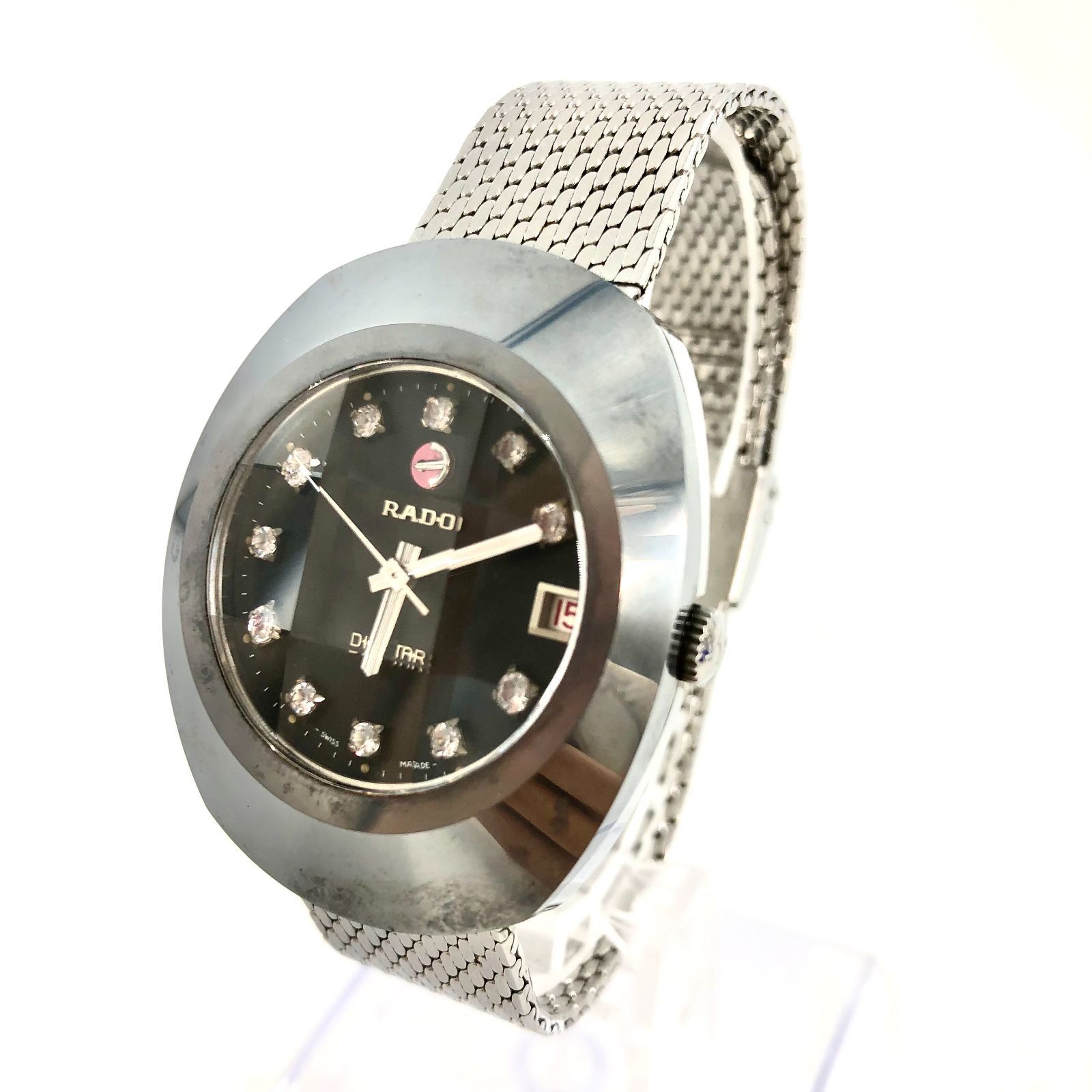 ✨RADO✨ラドー✨デイト✨ブラック文字盤✨DIASTAR✨シルバー✨腕時計✨ ✨RADO✨ラドー✨デイト✨ブラック文字盤✨DIASTAR✨シルバー