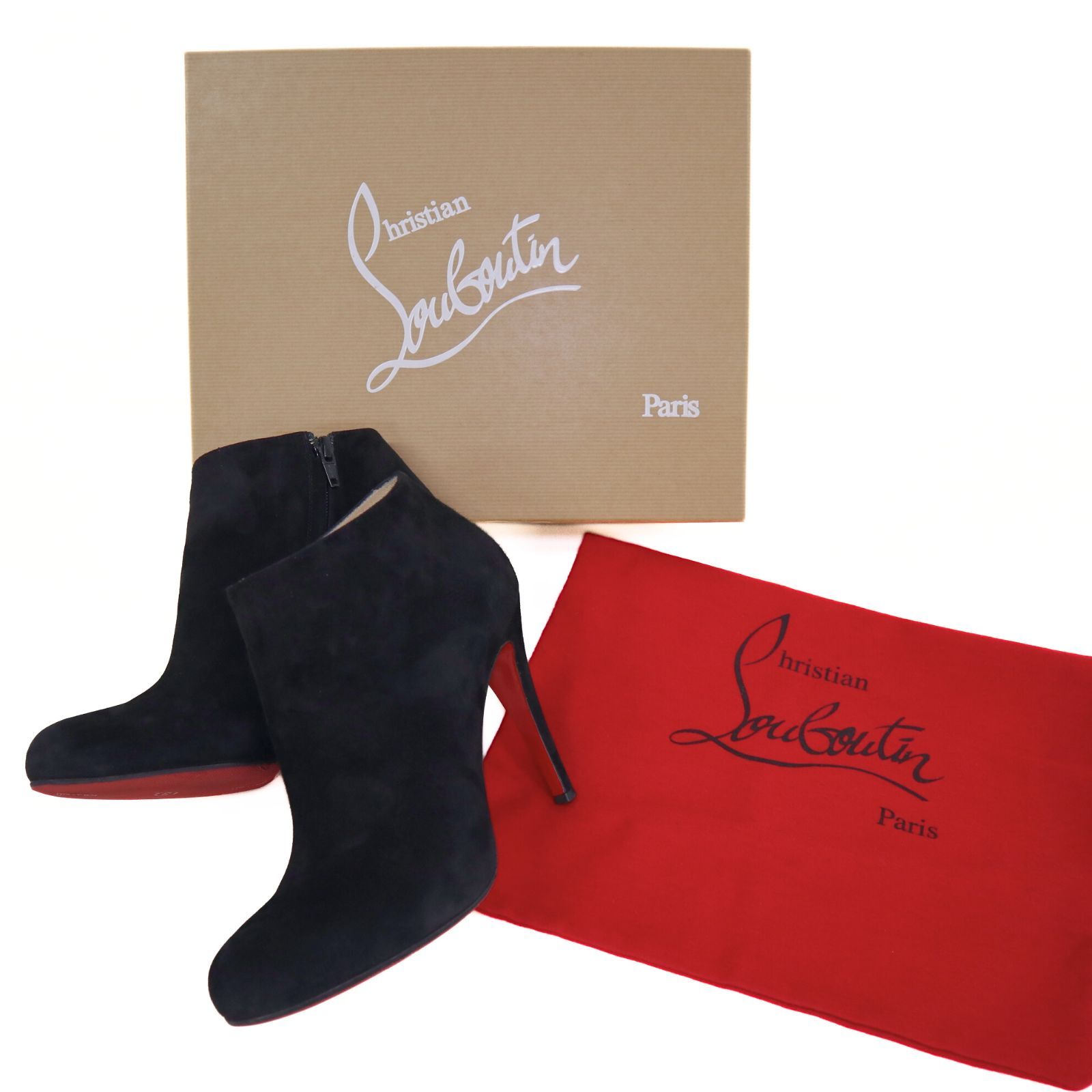 ☆クリスチャンルブタン Christian Louboutin☆ ブーツ ベル ベロア 