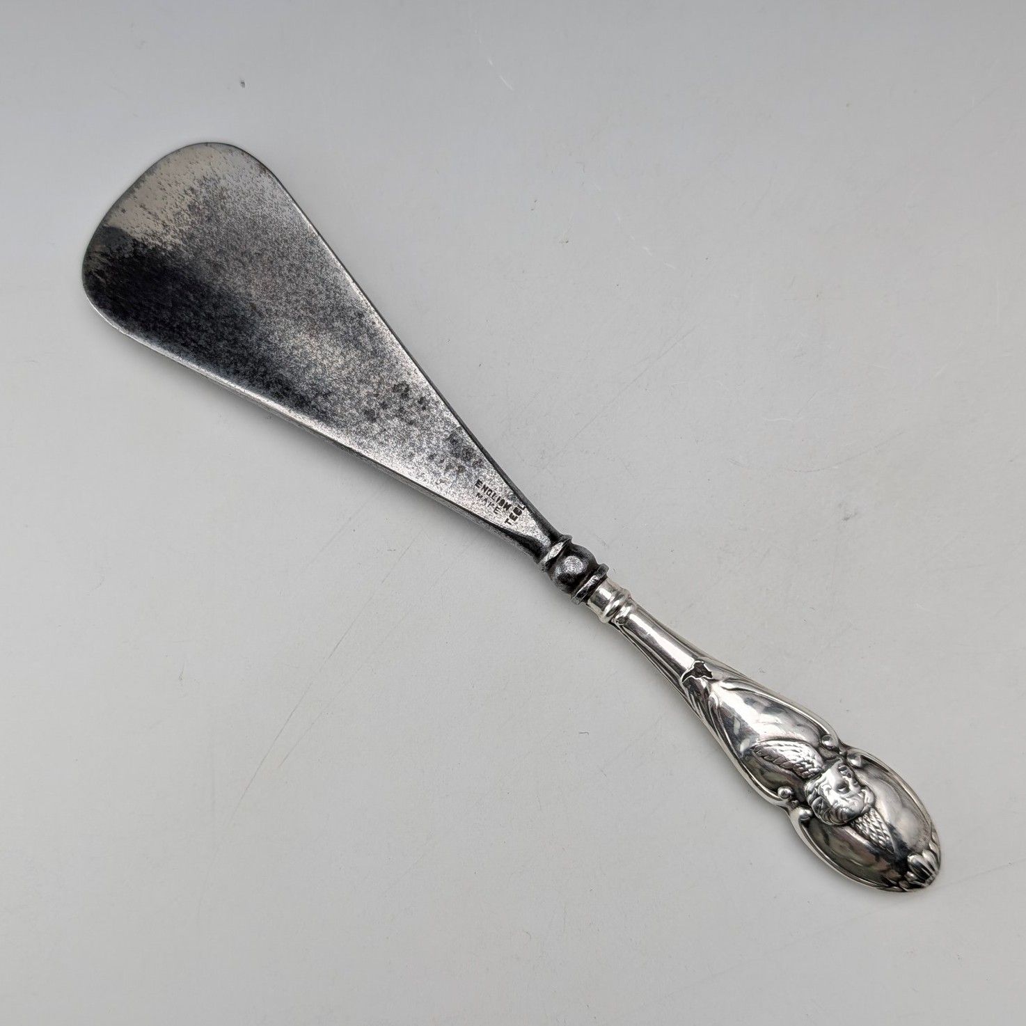 1905年 英国アンティーク 純銀ハンドル シューホーン ​靴べら Henry Matthews 1905年 英国アンティーク 純銀ハンドル シューホーン ?靴べら