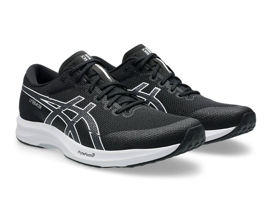 asics ランニングシューズ LYTERACER6 メンズ足幅ワイド 1011B970 001 ブラック|ホワイト 25.0～28.0