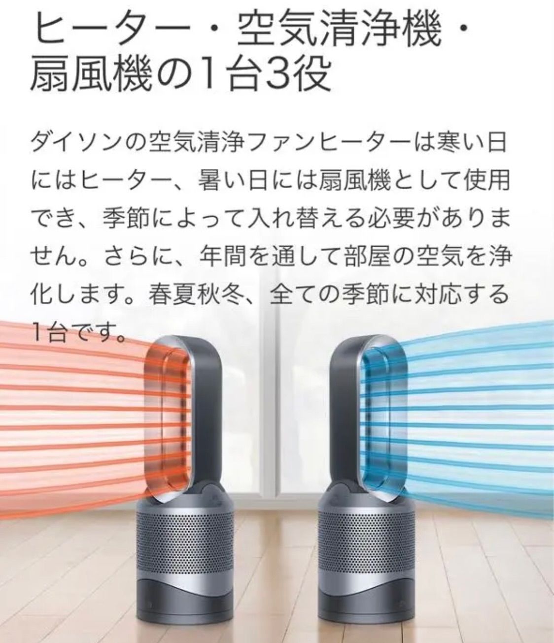 ダイソン Dyson Pure Hot Cool™ 空気清浄ファンヒーター HP04WSN HP 04