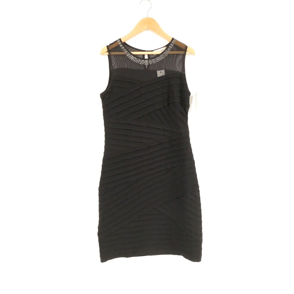 Calvin Klein カルバンクライン ドレス ポリエステル 他 ノースリーブ 膝丈 ワンピース レディース AM7213A71