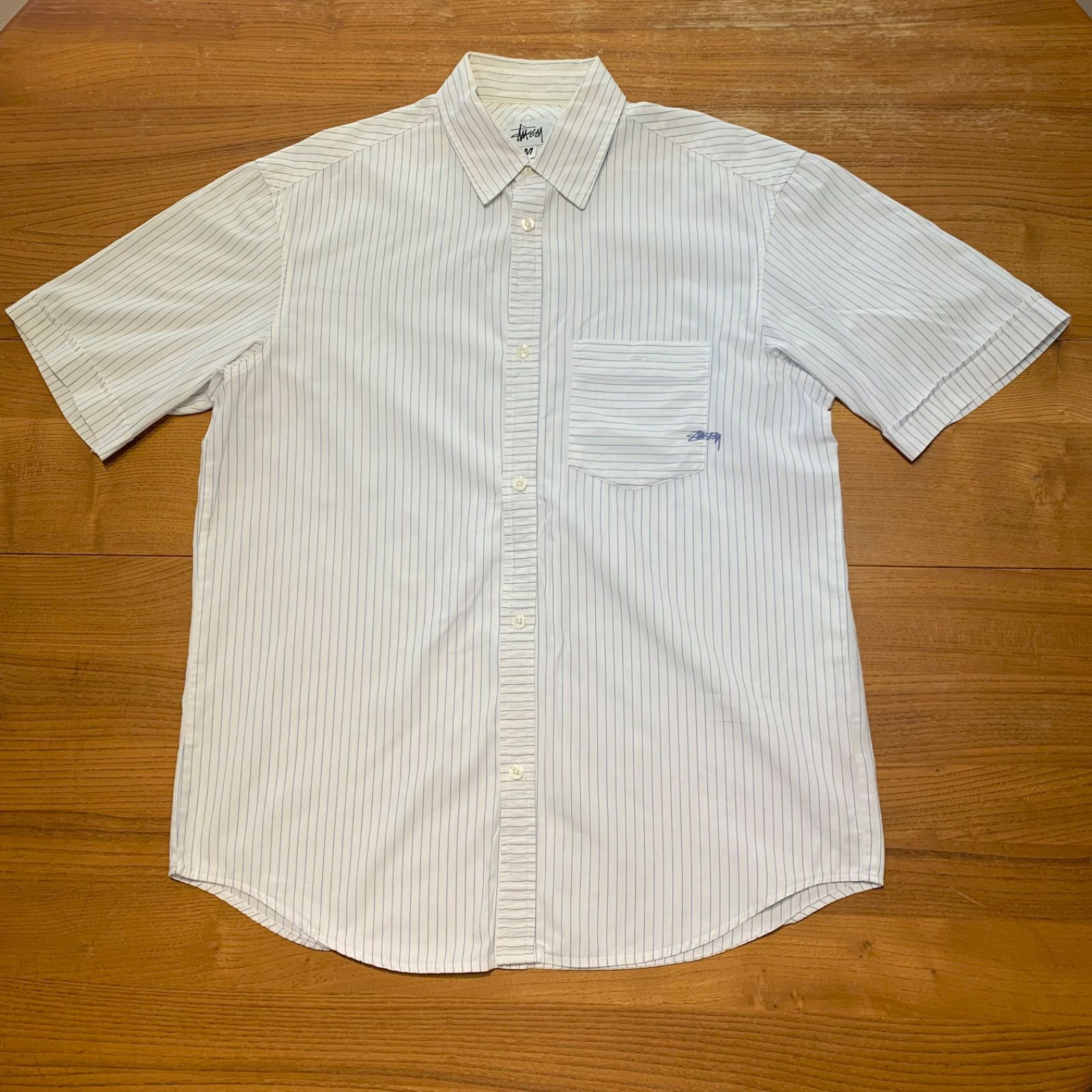 未使用品 NOAH ストライプ開襟シャツ L supreme stussy 未使用品 NOAH ストライプ開襟シャツ L supreme stussy