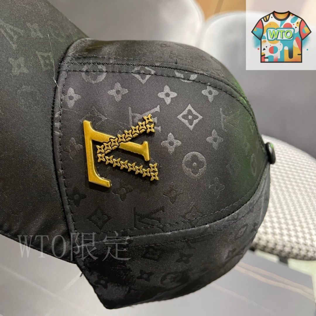 LV ベースボールキャップ Louis Vuitton / LV（ルイ・ヴィトン）刺繍 ベースボール