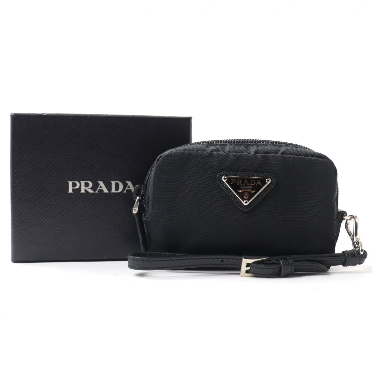 未使用品☆PRADA プラダ 1NA339 トライアングルロゴプレート 