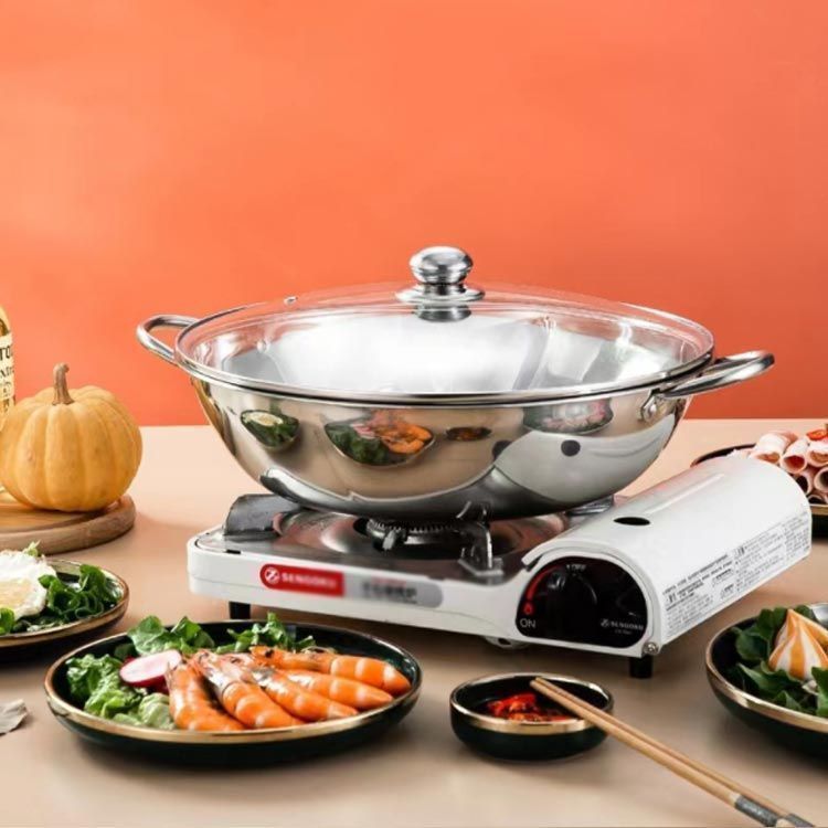 おでん鍋 36cm業務用 家庭用 ステンレス製 4分割鍋 家庭用おでん鍋