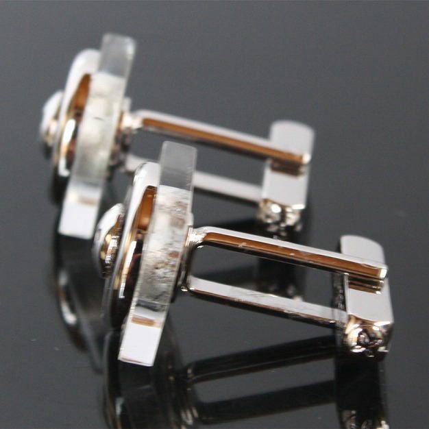 THOMPSON トンプソン クリアースクエアーカフスボタン（カフリンクス