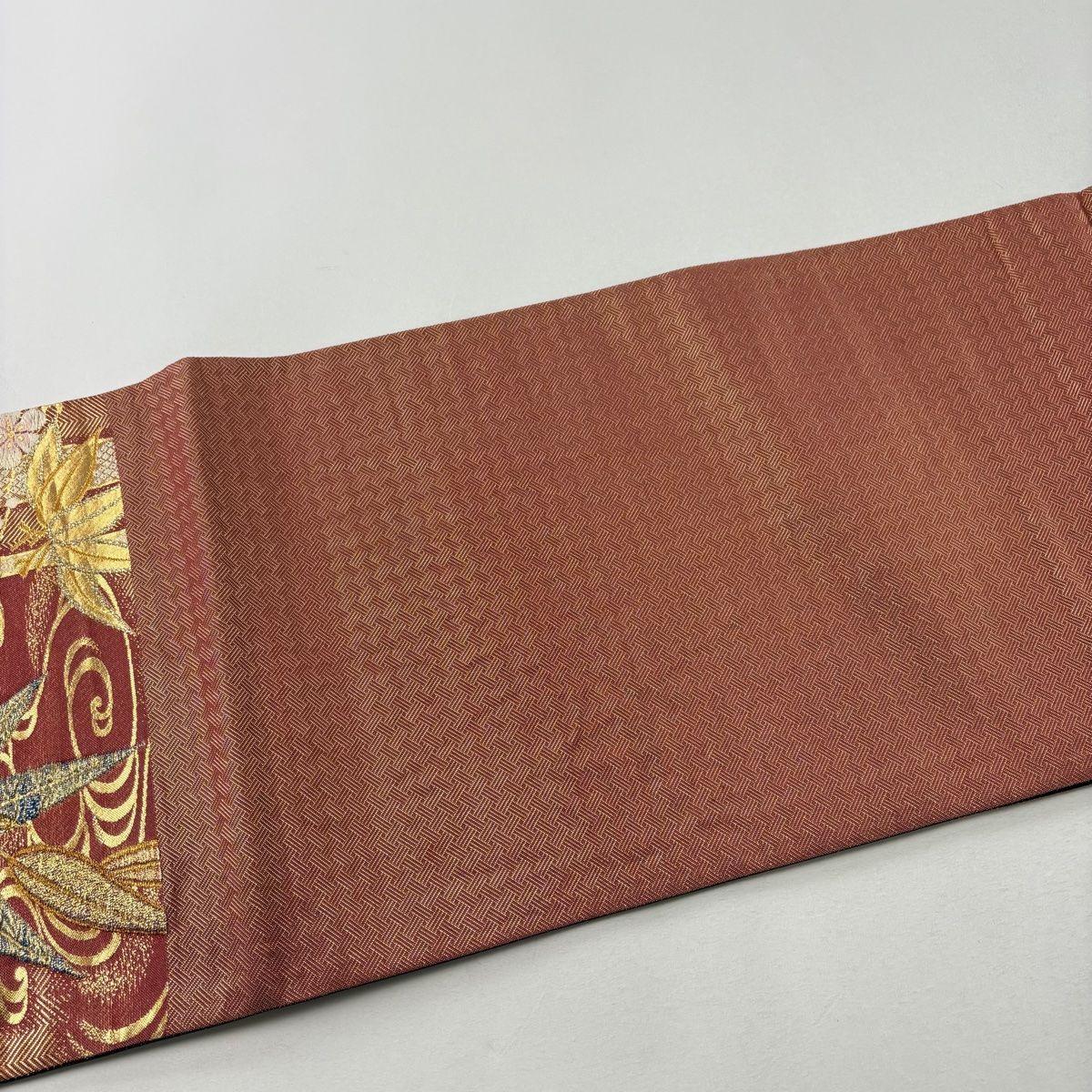 袋帯 美品 秀品 竹 梅 金銀糸 箔 茜色 六通 正絹 【中古】 - メルカリ