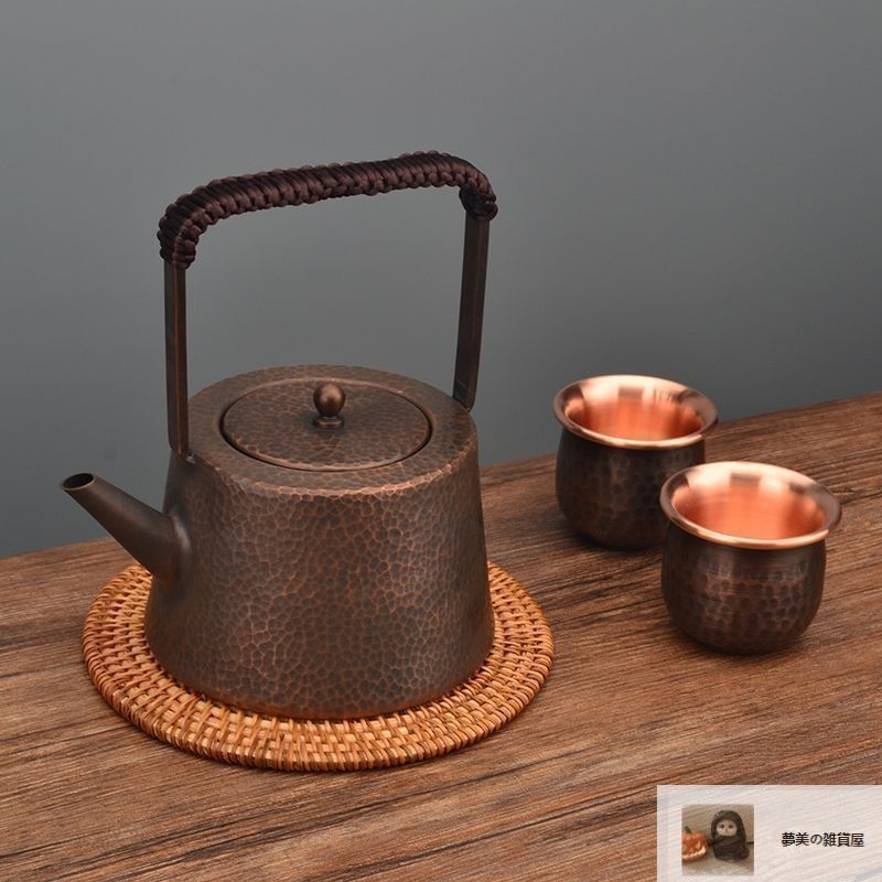 南部鉄瓶　銅蓋　湯沸かし　茶道具 銅の湯沸かし 南部鉄瓶 銅蓋 湯沸かし 茶道具 南部鉄瓶 銅蓋 湯沸かし