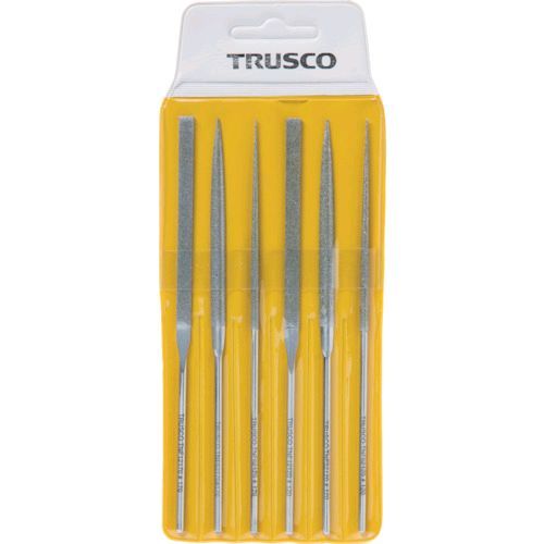 7営業日以内発送 ＴＲＵＳＣＯ TNFS1 ダイヤモンドニードルヤスリ 平 半丸 丸 ６本組セット 沖縄離島販売不可