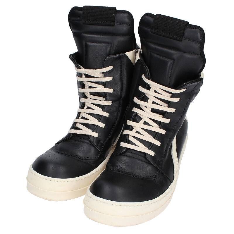 リックオウエンス GEOBASKET ジオバスケットレザーハイカット