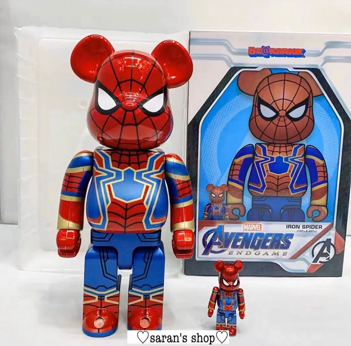 ベアブリック BE@RBRICK 400％ 100％ スパイダーマン supaida-mann - メルカリ