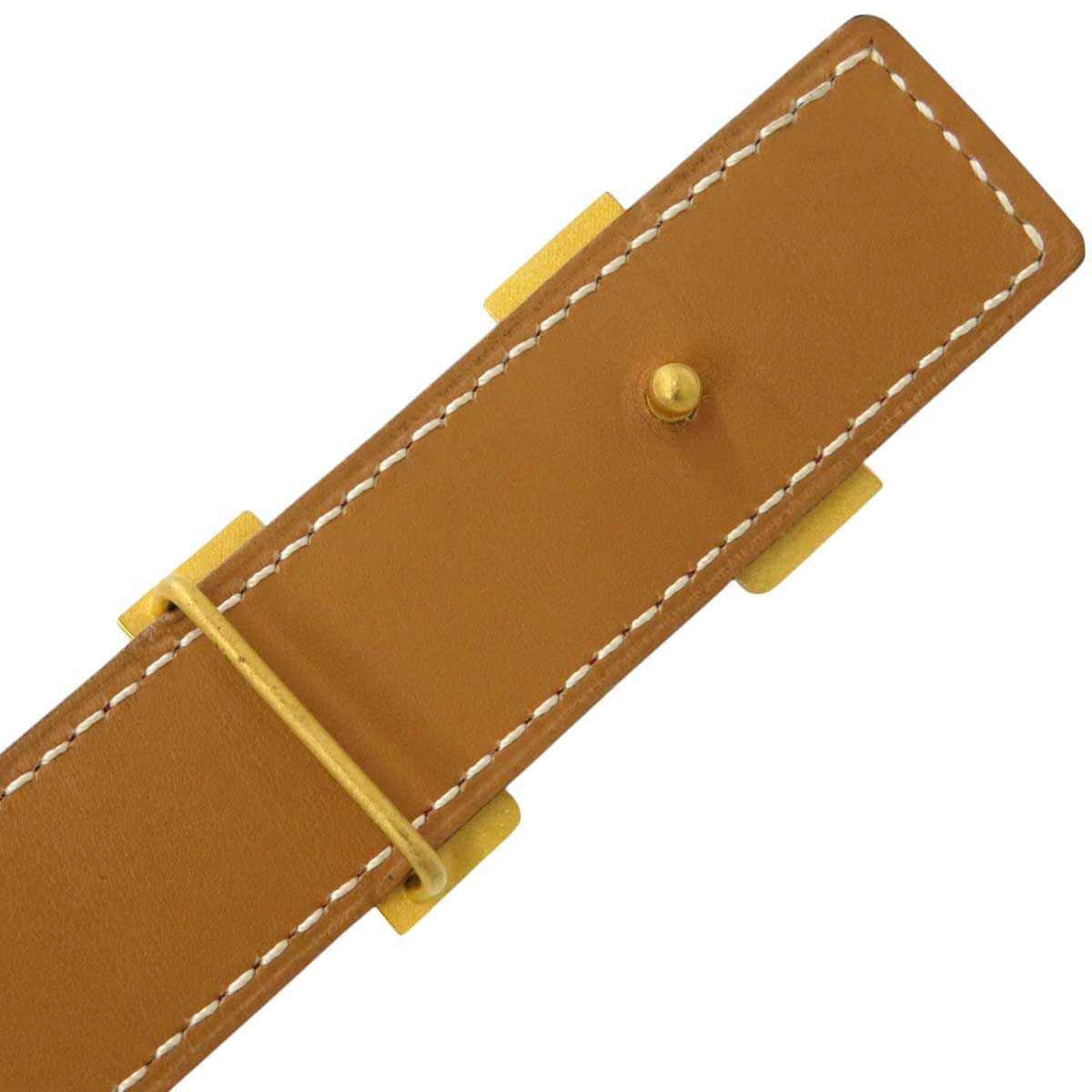 【未使用】エルメス　コンスタンス　ベルト　70 リバーシブル エルメス HERMES ベルト コンスタンスH ＃75 ボックスカーフ