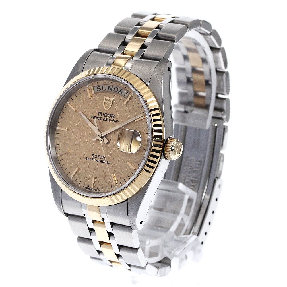 チュードル TUDOR 76213 自動巻き T-2381| チューダー プリンス デイトデイ Ref.76213 ブラック YG